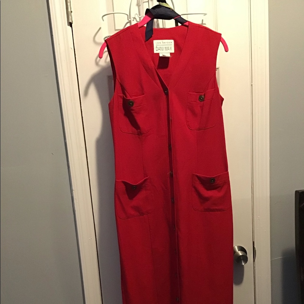 Lois Snyder DaniMax button down casual shirt dress